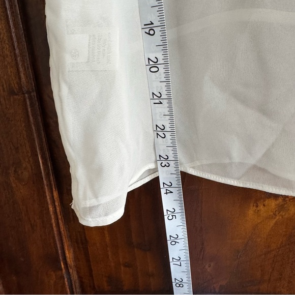 LC Lauren Conrad Sheer Embroidered Ruffle Blouse - Picture 10 of 11